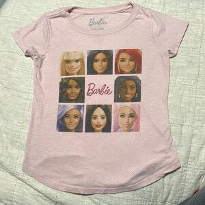 Pink Barbie girls tshirt. Size S (6-6X)